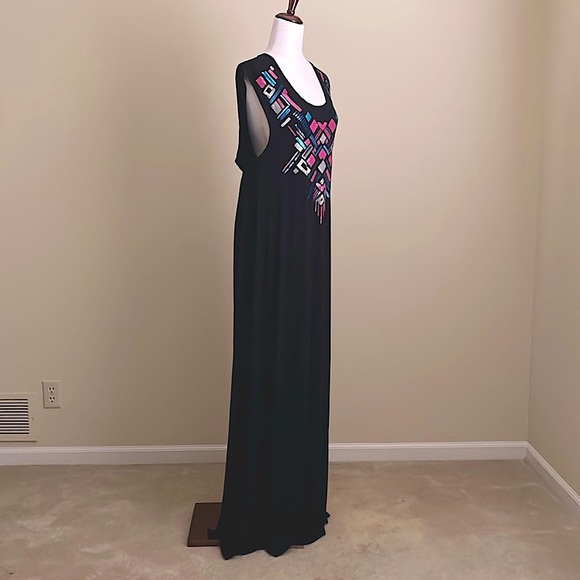 Chaser - Glam Rock Sequined Maxi Dress - M - Perfect for Beach, Pool to Street - Picture 2 of 9